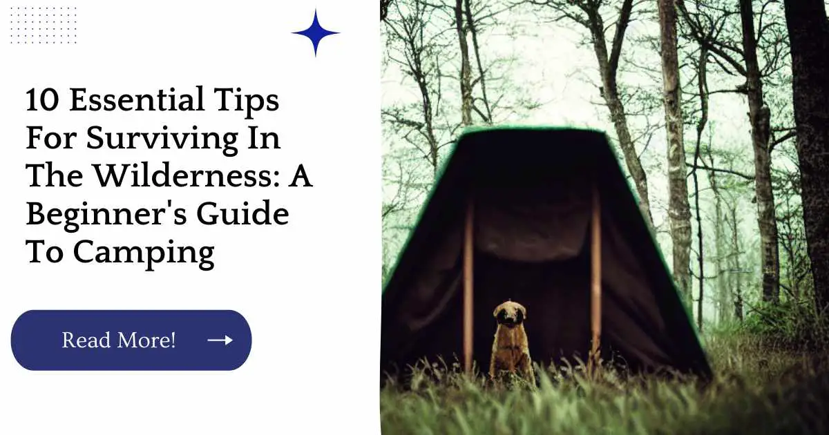 10 Essential Tips For Surviving In The Wilderness: A Beginner's Guide To Camping